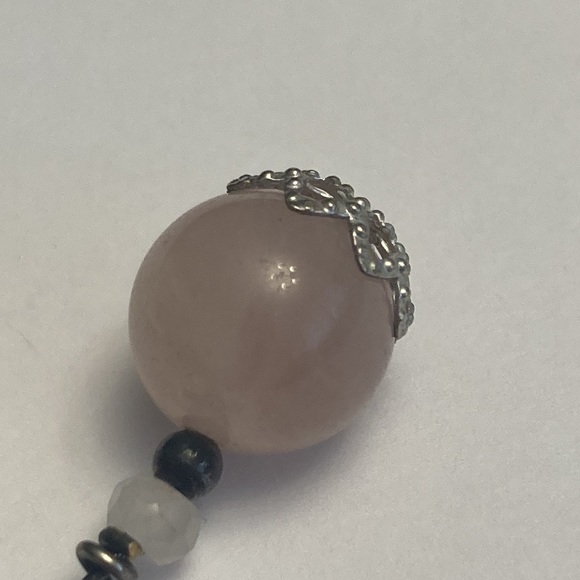 Light Pale Pink Scroll Earrings - Picture 13 of 14